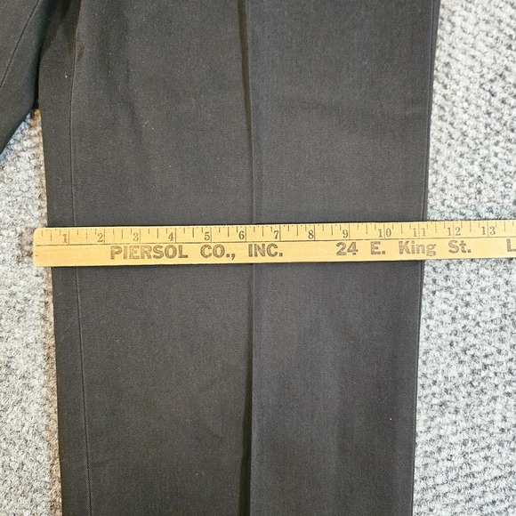Brooks Brothers Pants Men's 36x32 Black Advantage Chino Hudson Cotton Flat Front - Picture 4 of 6